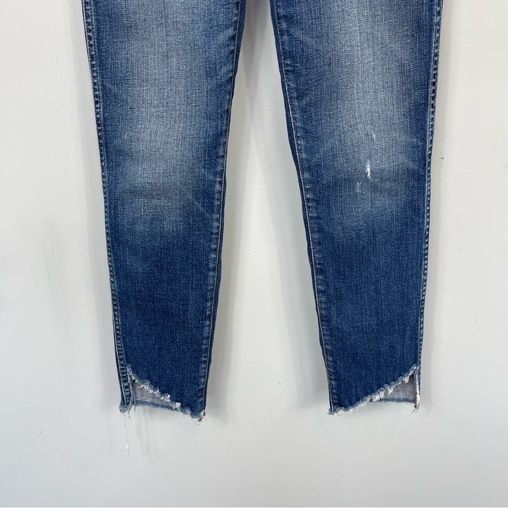 Madewell 10" High Rise Skinny Jeans Cutout Tulip Hem Edition  K5236 Size 25 - Picture 11 of 15